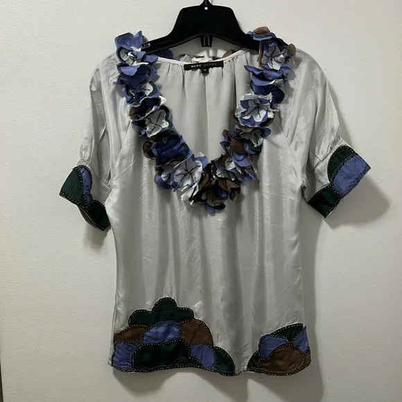 Marc Jacobs Multicolor Ruffle Blouse - Picture 2 of 16